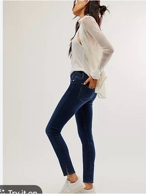 Free people Dark Blue Women's Skinny Jeans